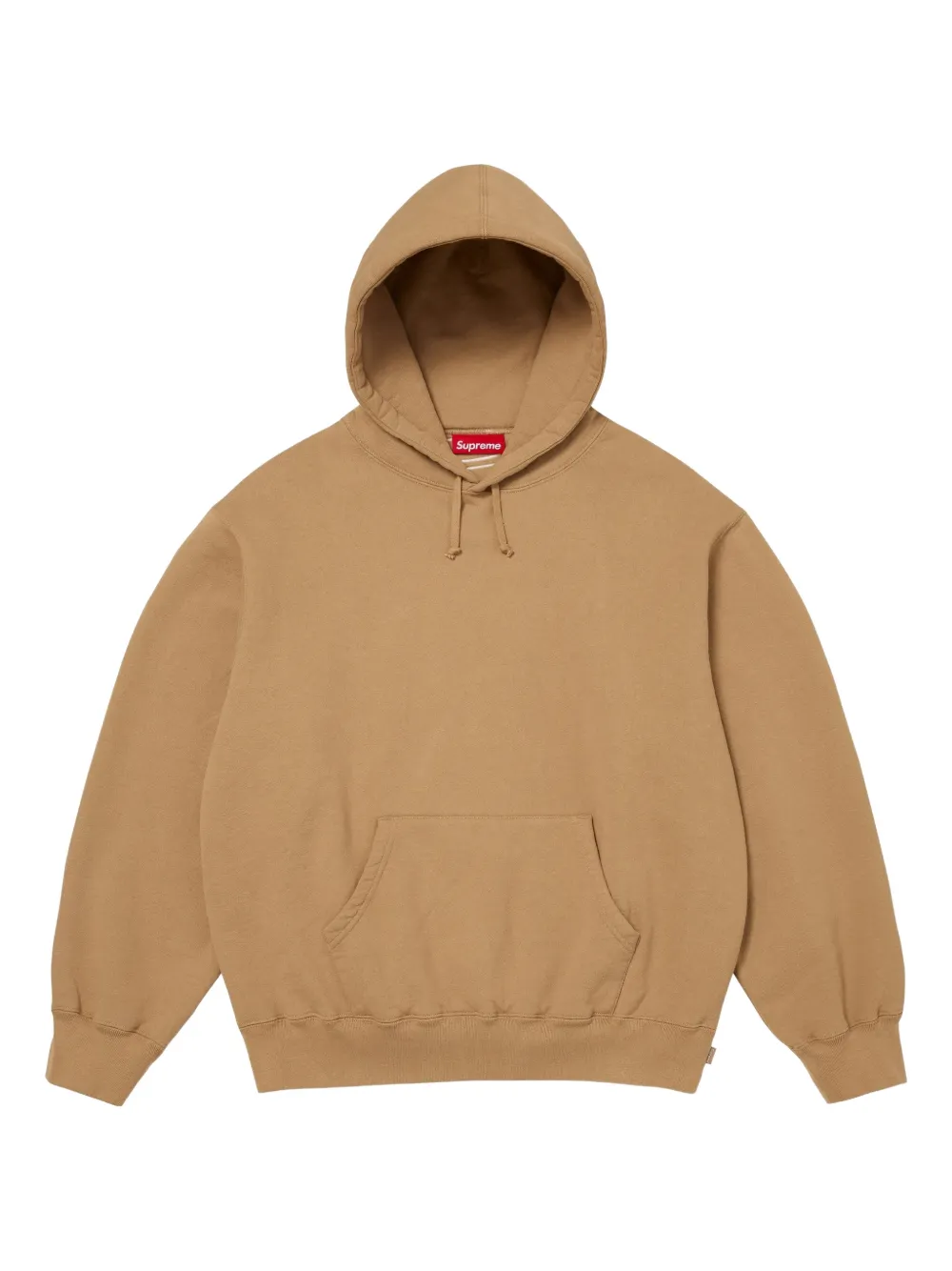 Supreme satin-appliqué hoodie - Brown