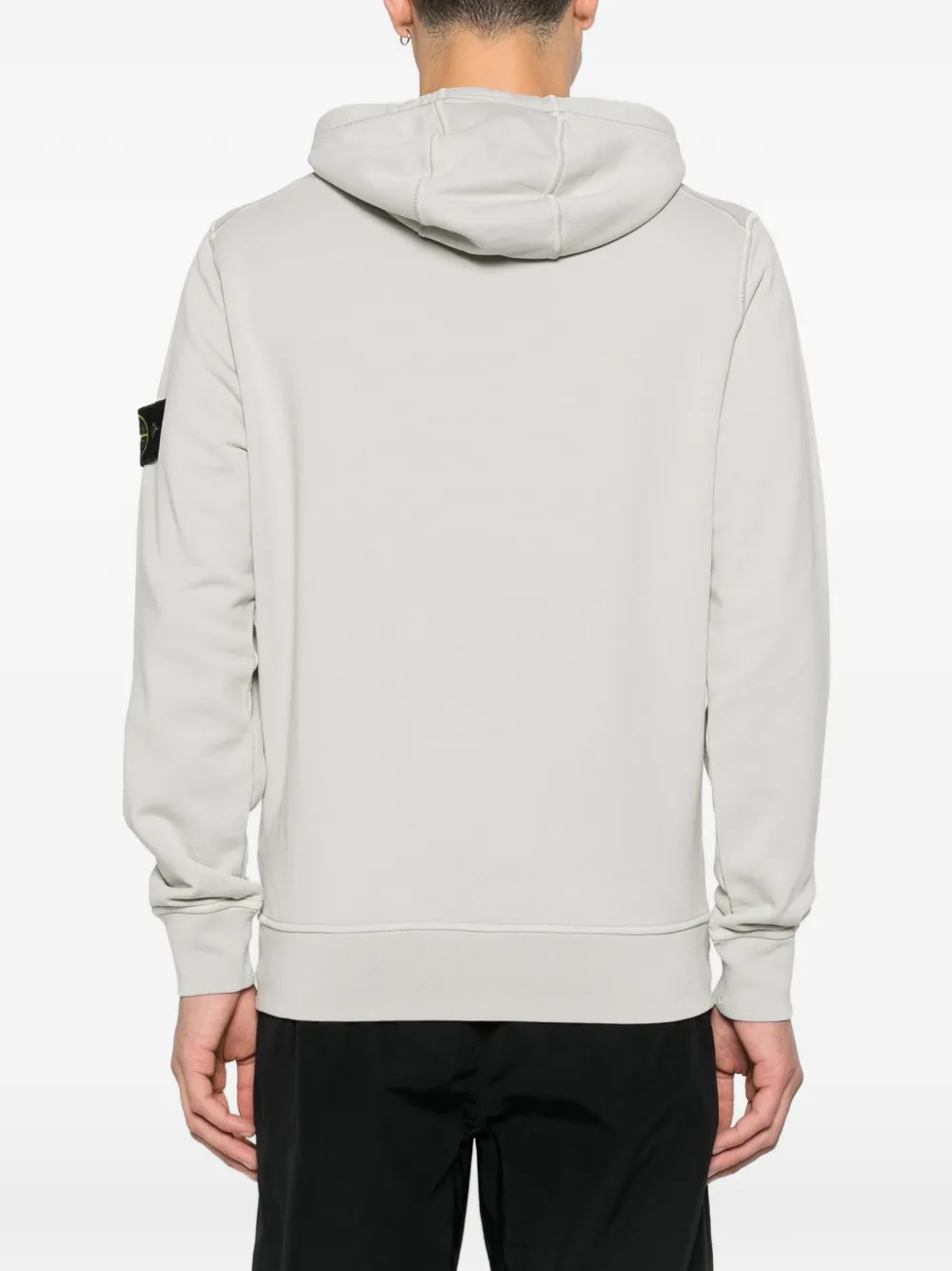 Stone Island 6100062 fleece sweater van biologisch katoen Grijs