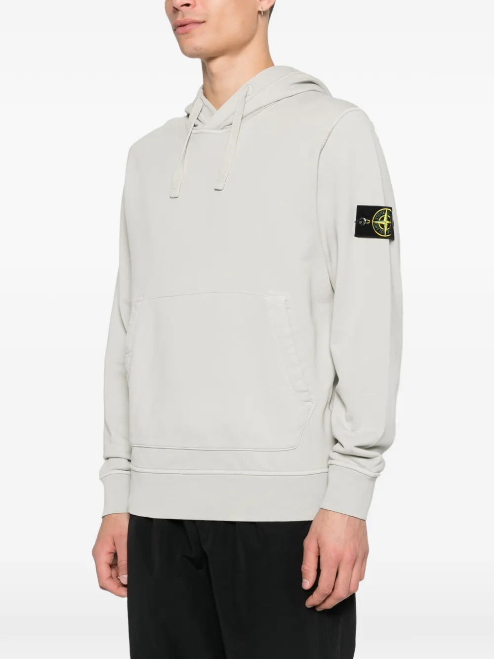 Stone Island 6100062 fleece sweater van biologisch katoen Grijs