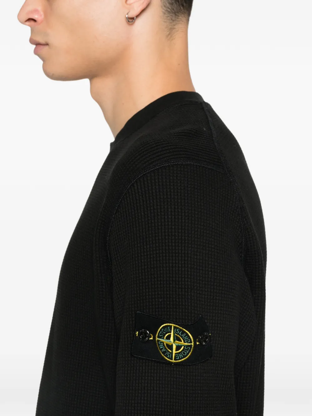 Stone Island Sweater met ronde hals Zwart
