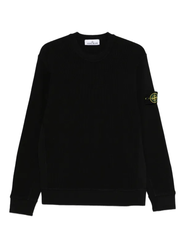Stone Island クルーネック スウェットシャツ | ブラック | FARFETCH JP