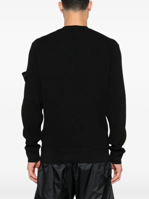 Stone Island クルーネック スウェットシャツ | ブラック | FARFETCH JP