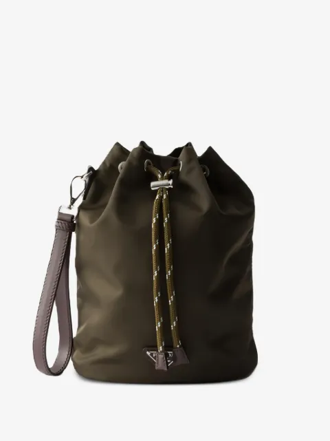 Prada logo-detail drawstring pouch