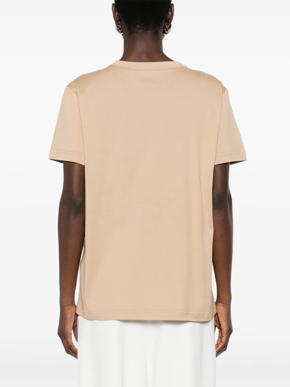 Fabiana Filippi T-shirt met ronde hals Beige