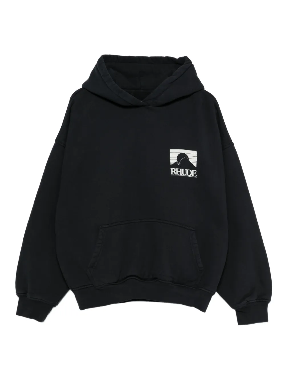 RHUDE logo hoodie - Nero