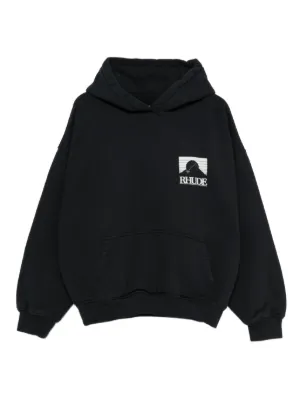RHUDE グラフィック パーカー | ブラック | FARFETCH JP