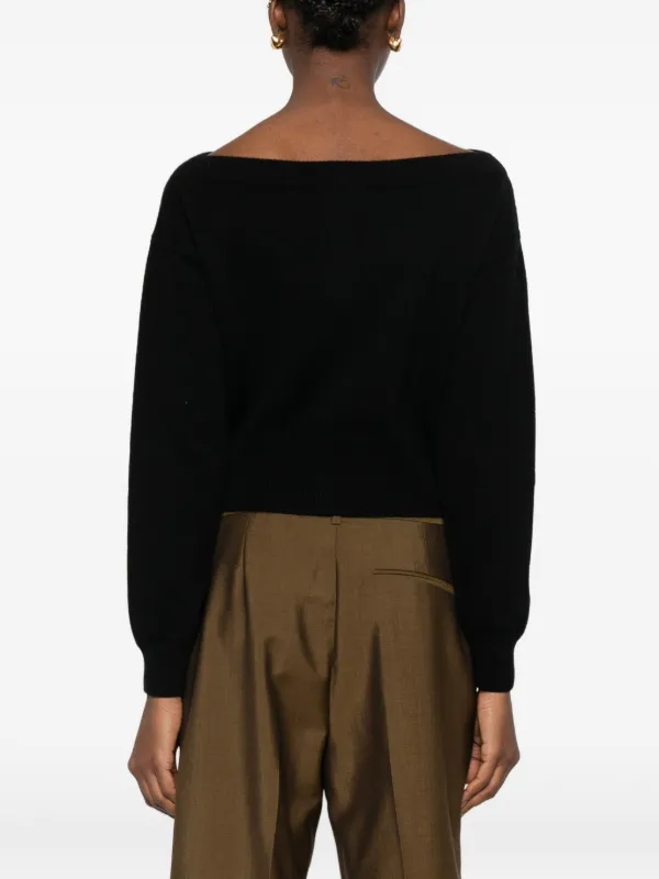 TOM FORD boat-neck Cardigan | Black | FARFETCH