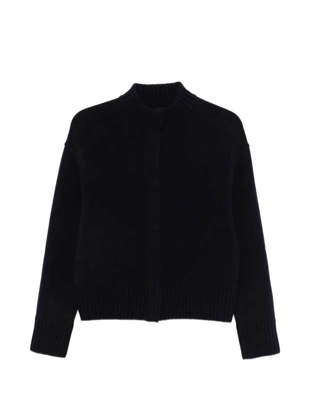 Bruno Manetti mock-neck cardigan - Blau