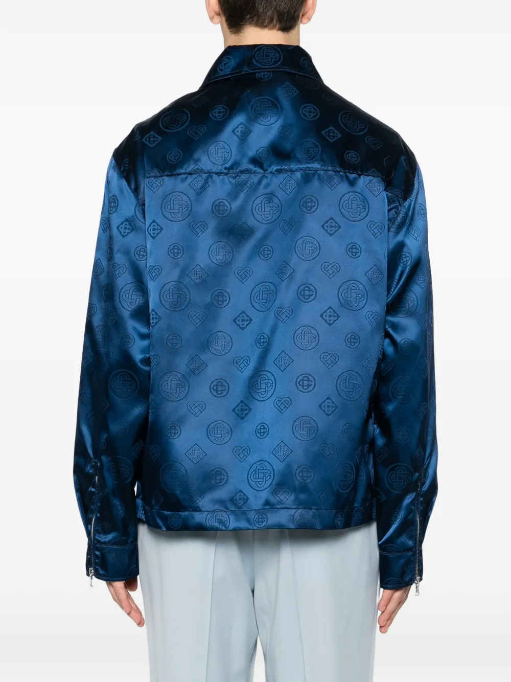 Casablanca Jack met patroon en rits Blauw