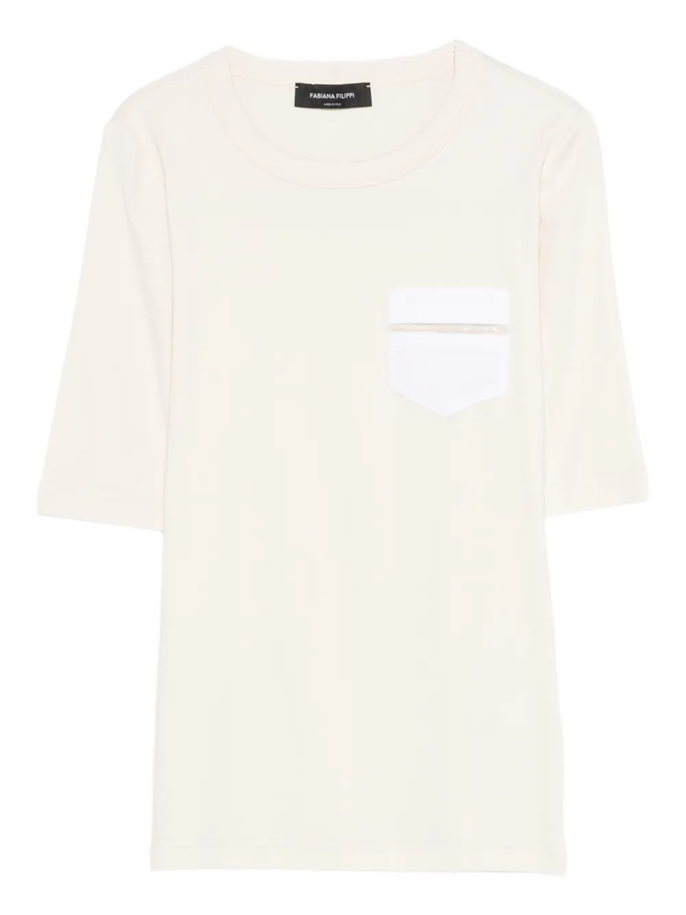 Fabiana Filippi T-shirt girocollo - Toni neutri