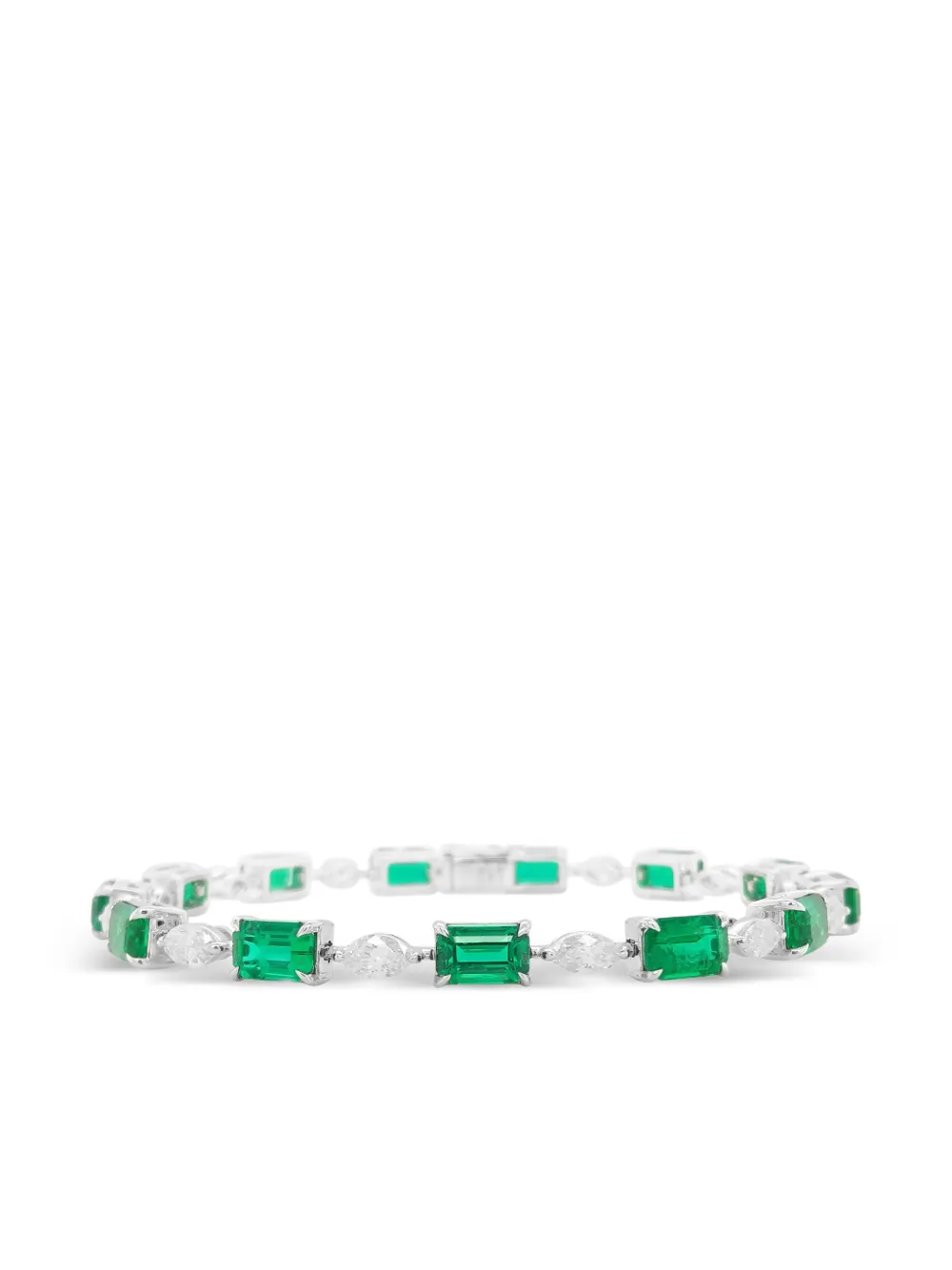 HYT Jewelry emerald and diamond tennis bracelet - Argento