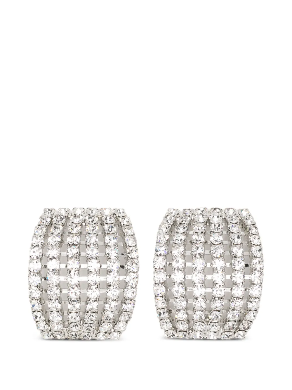 Jennifer Behr crystal-embellished earrings - Argento