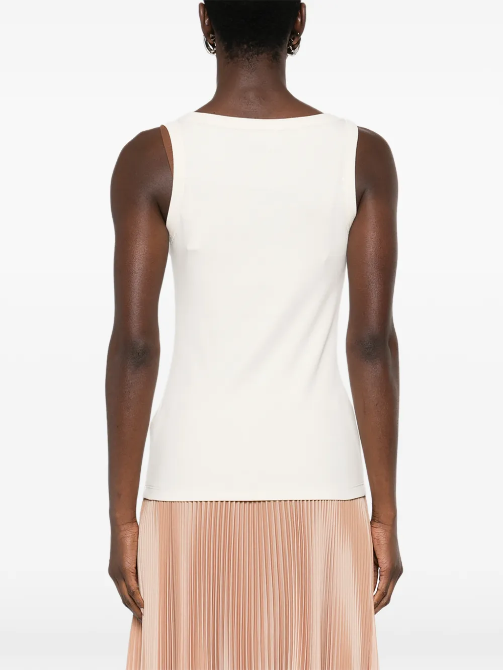 Fabiana Filippi Top met diepe ronde hals Wit