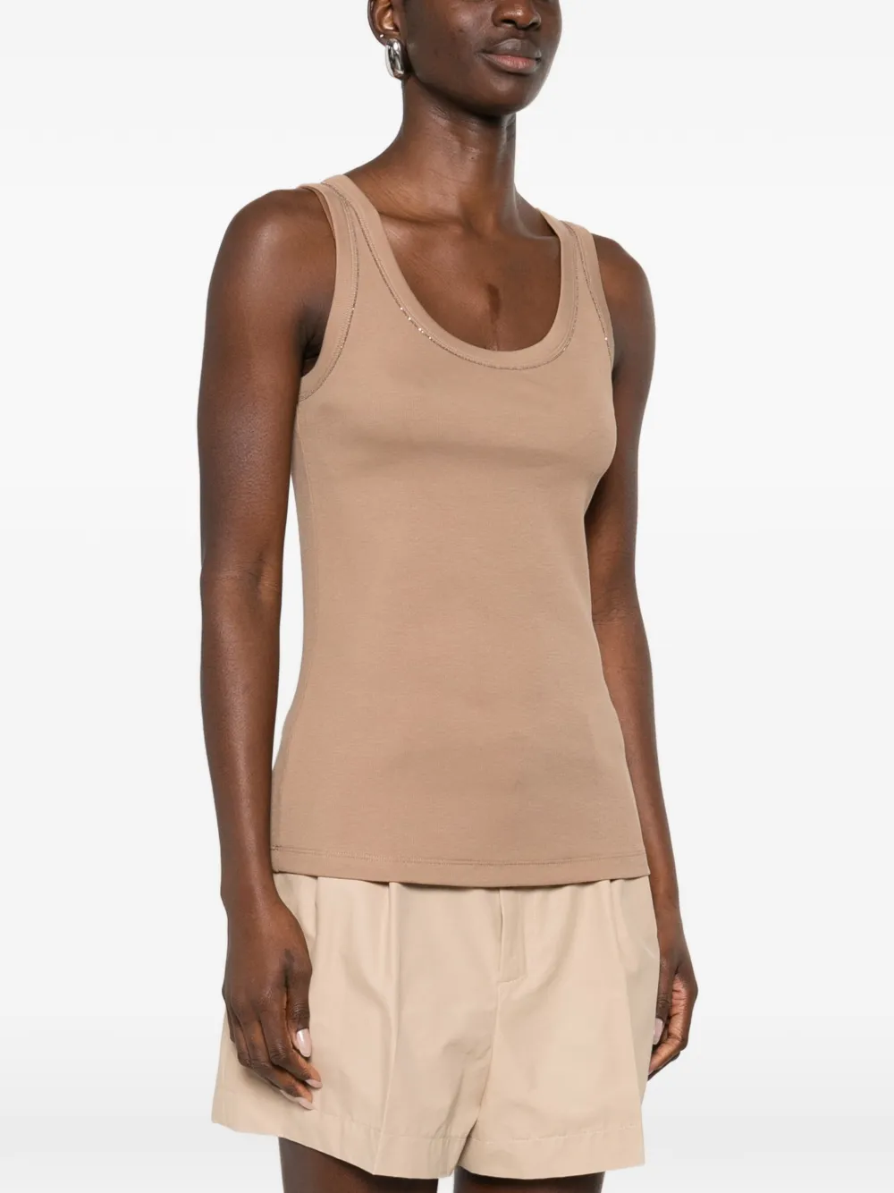 Fabiana Filippi Verfraaide top Beige