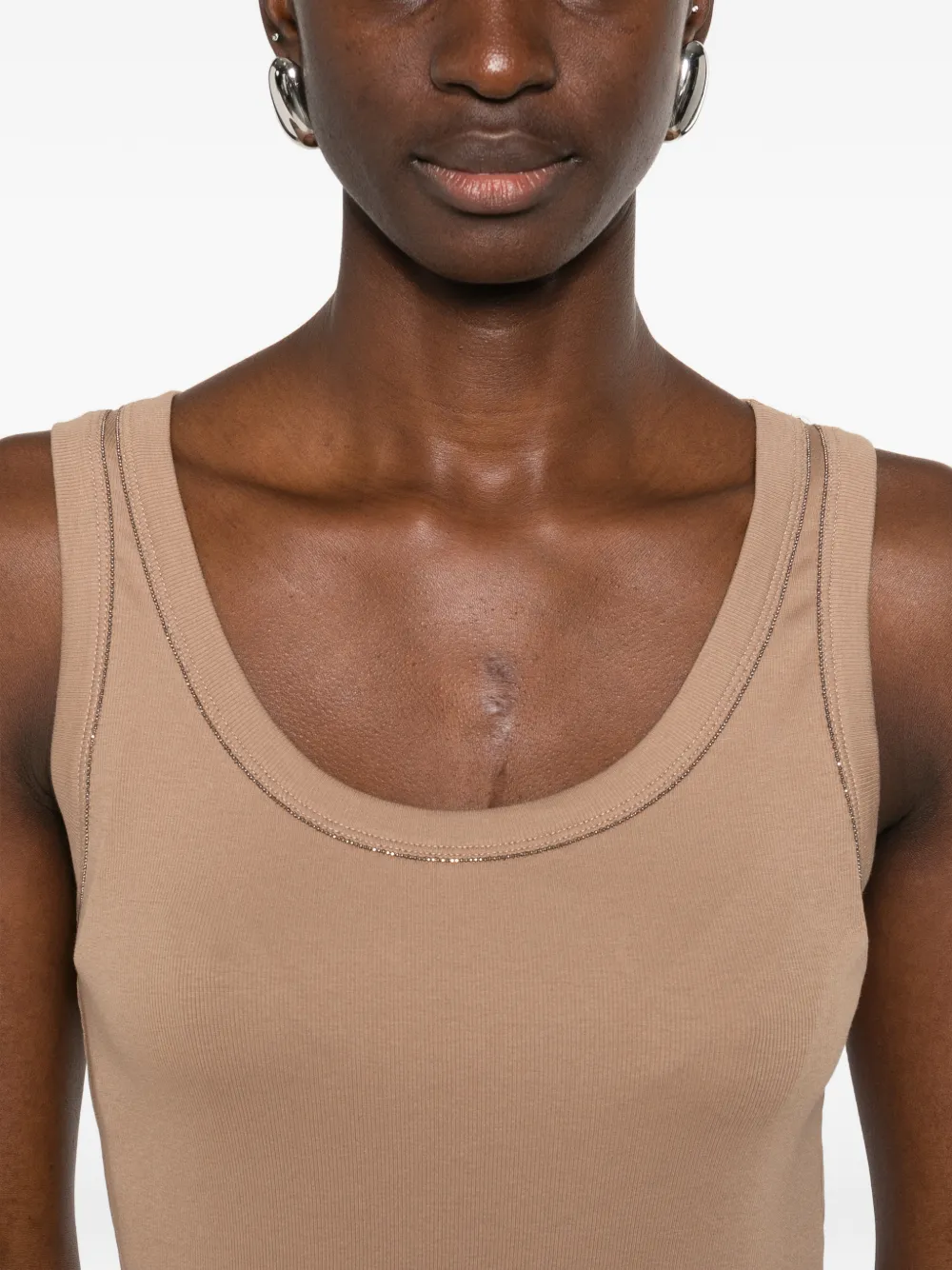 Fabiana Filippi Verfraaide top Beige