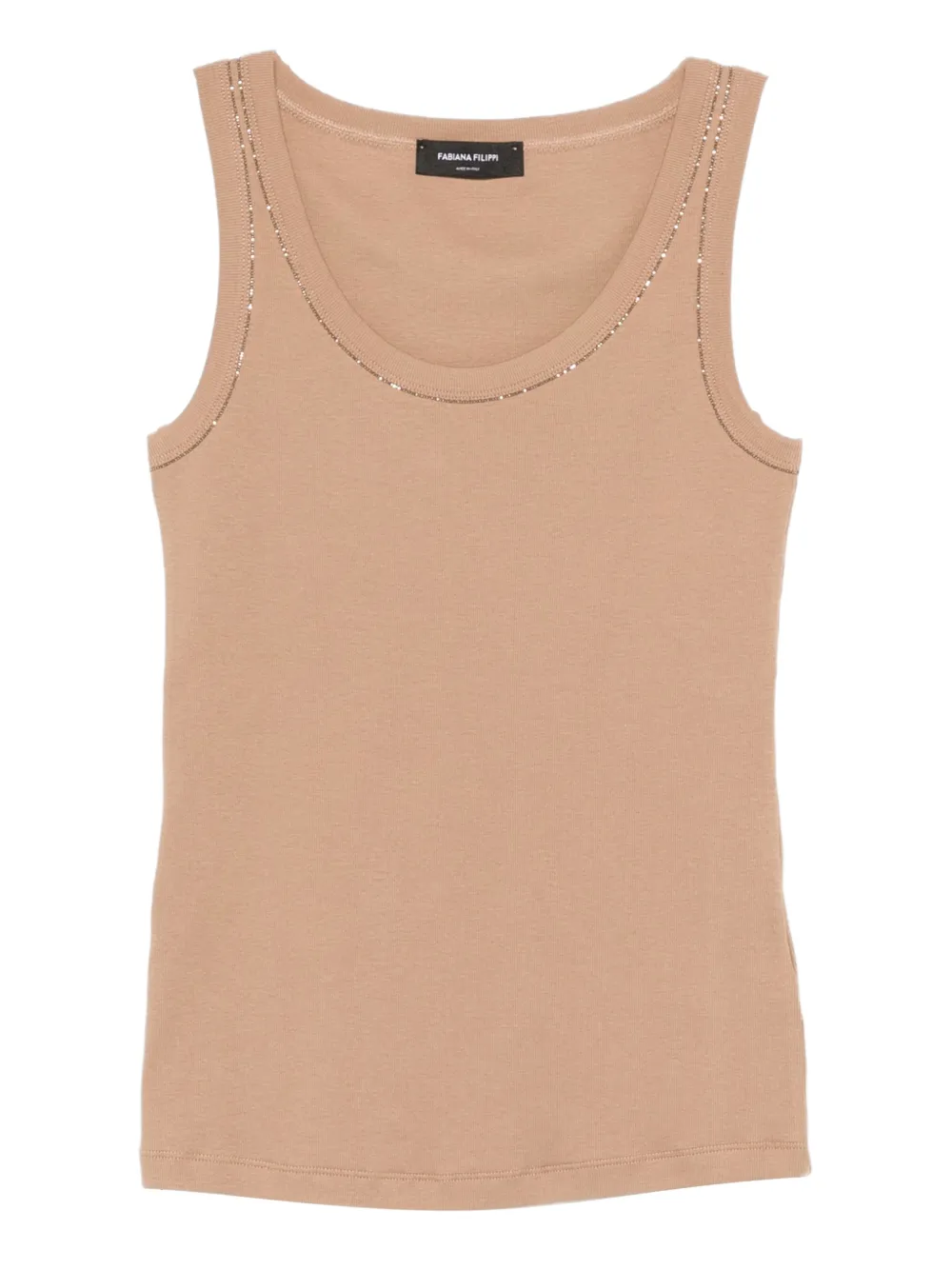 Fabiana Filippi Top con decorazione - Toni neutri