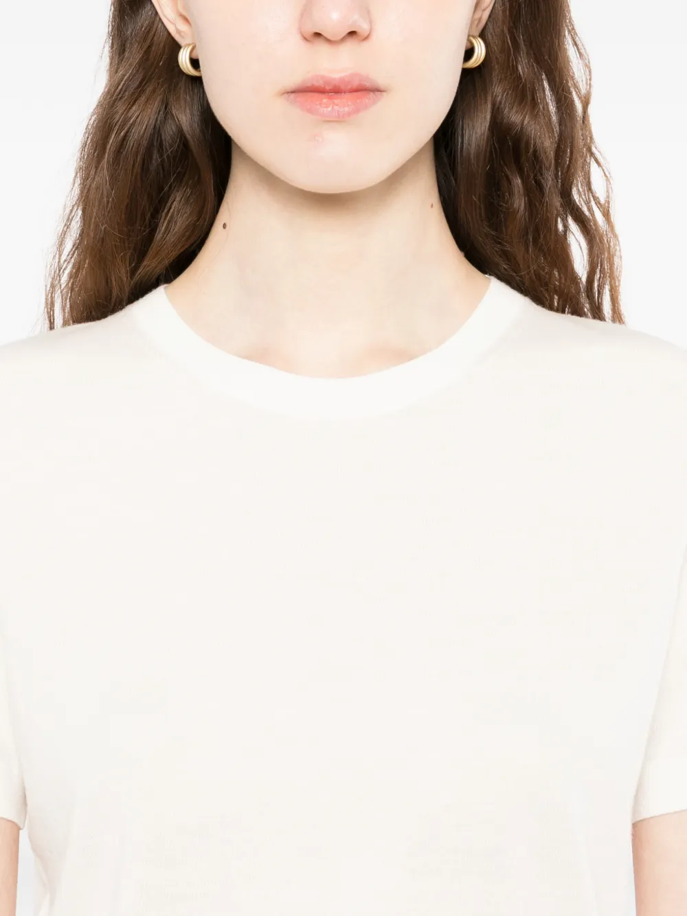 Theory Regal wollen T-shirt Beige