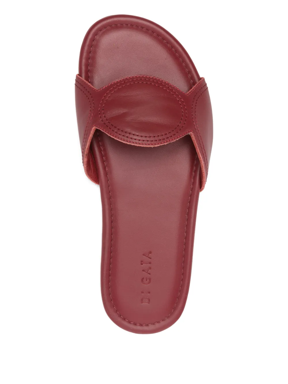 Di Gaia Lucia slip-on leren sandalen Rood