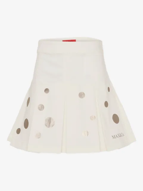 MAX&Co. Kids polka-dot pleated skirt