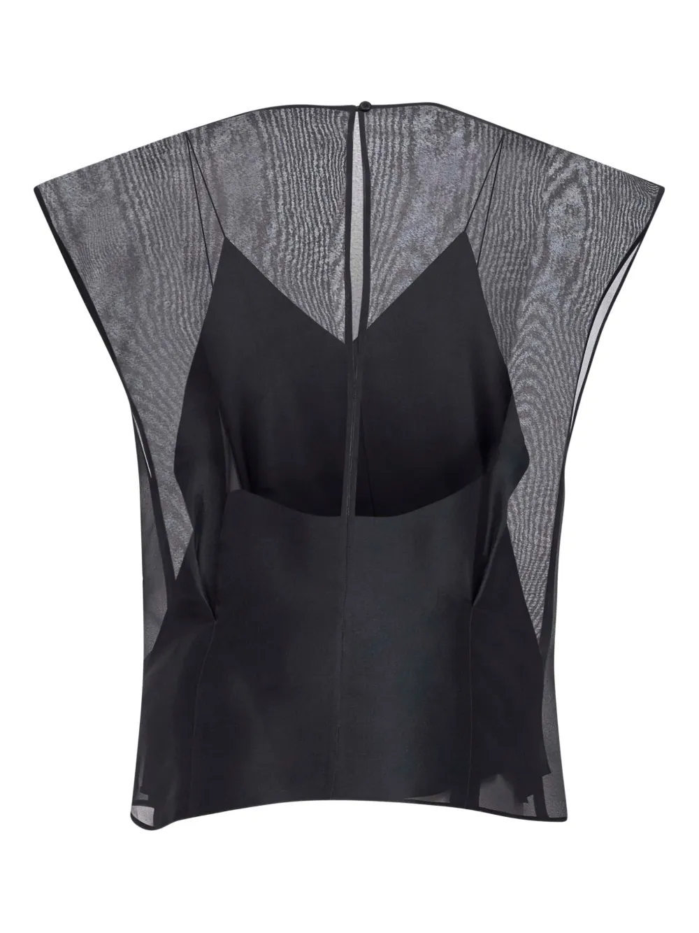 KHAITE short-sleeves blouse - Zwart