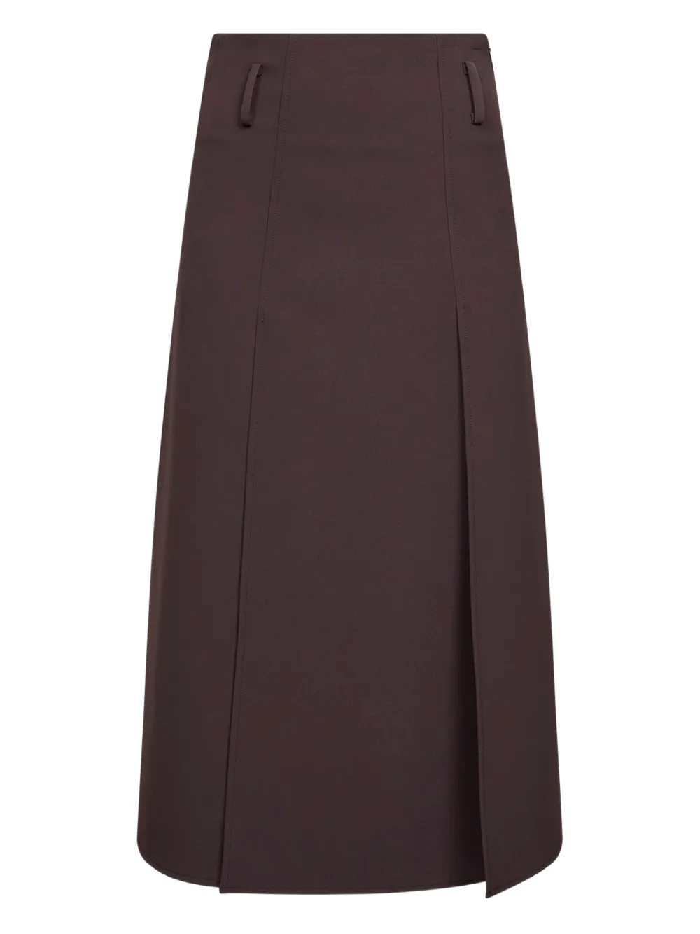 Blanca Vita Gonna midi con inserti - Marrone