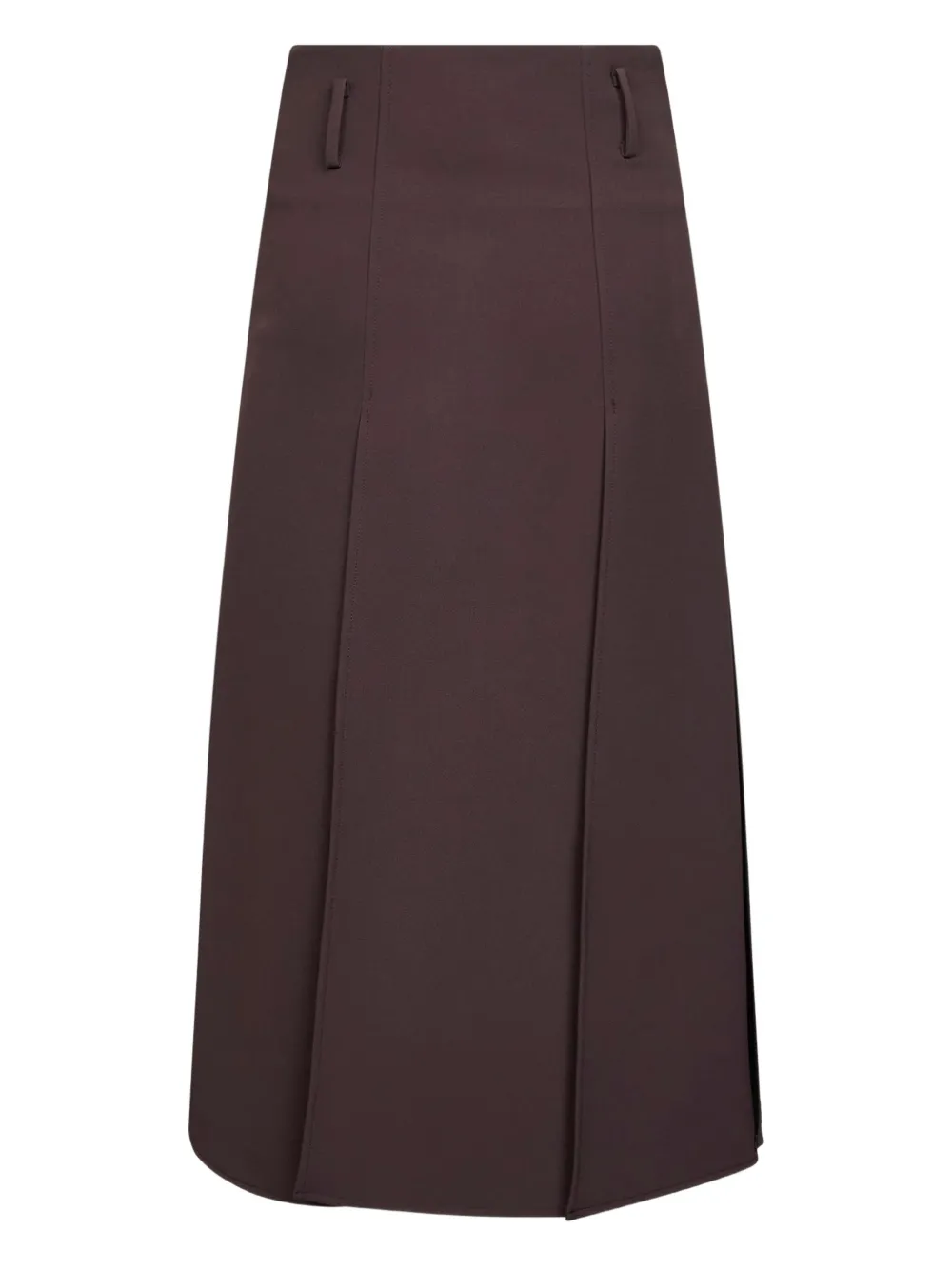 Blanca Vita Midi-rok met vlakken - Bruin