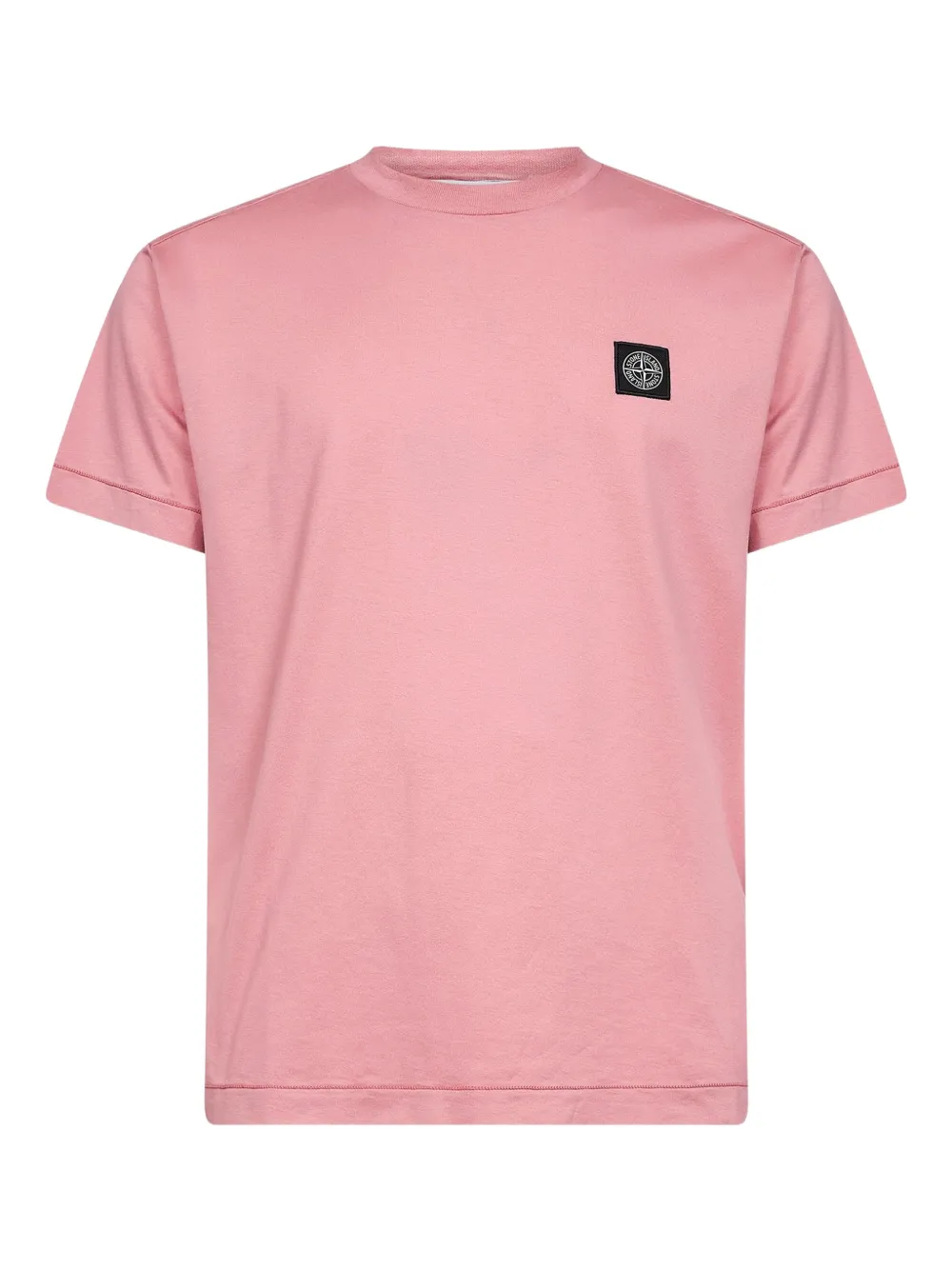 Stone Island Logo patch crew-neck T-shirt - Rosa