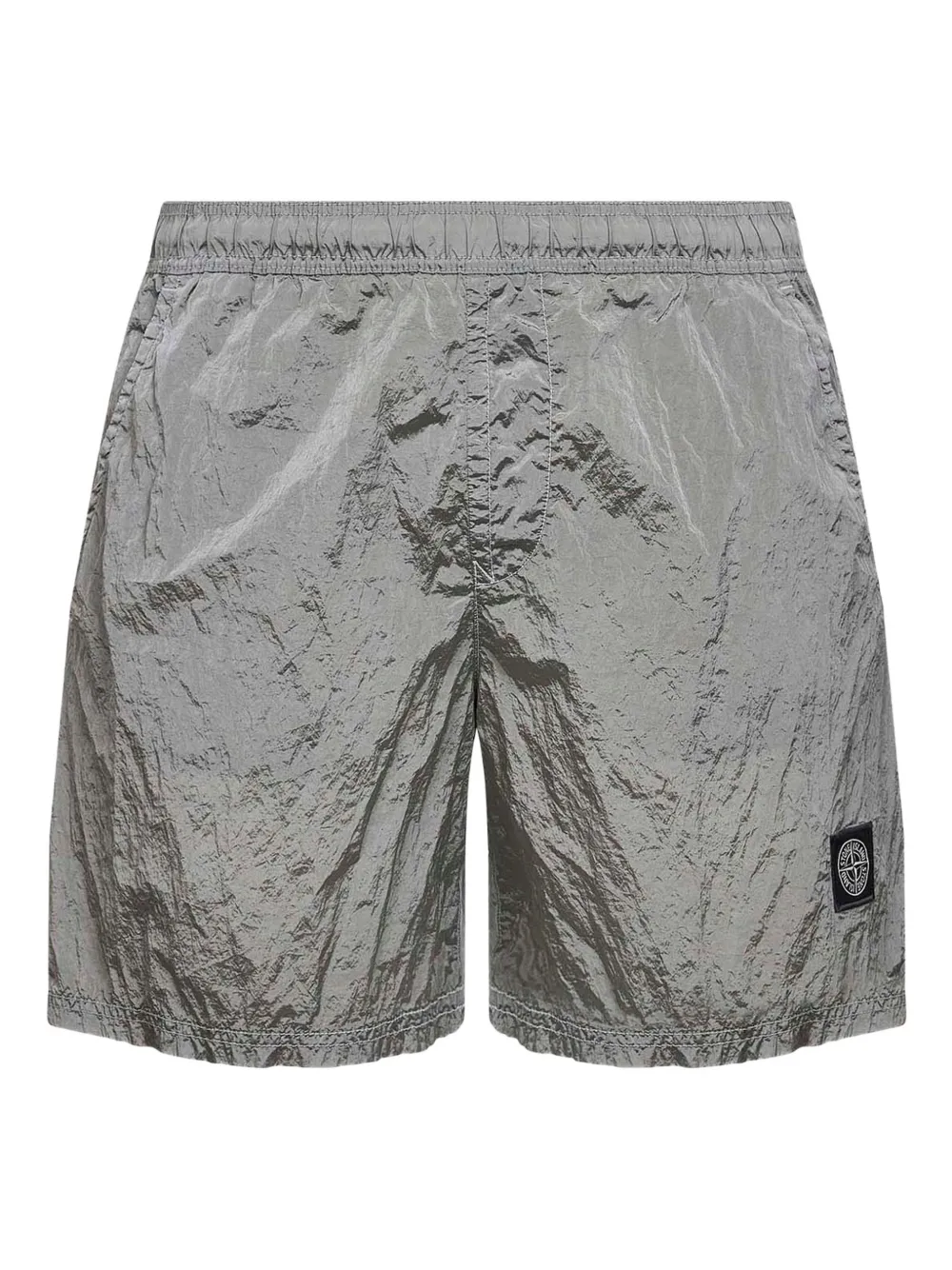 Stone Island logo swim shorts - Grau