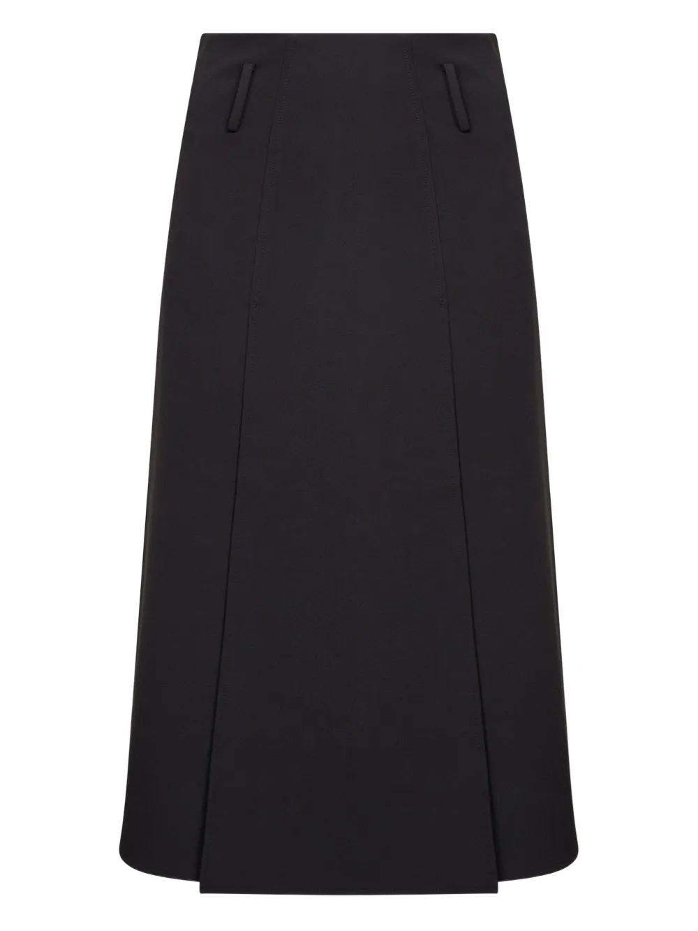 Blanca Vita Gonna midi con spacco - Nero