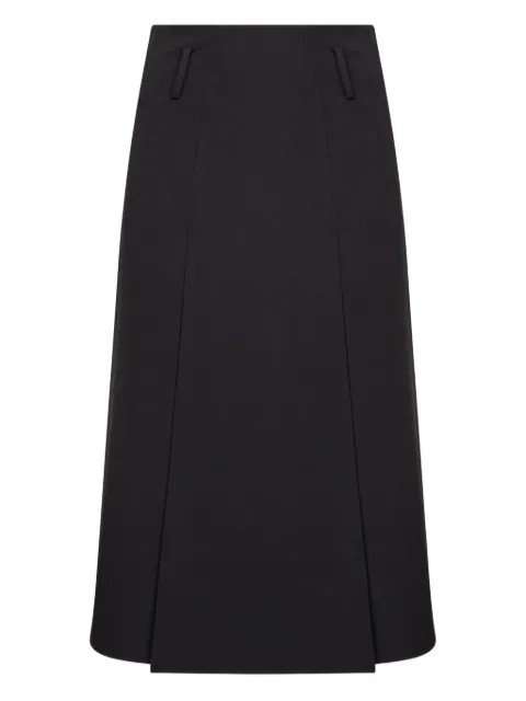 Blanca Vita panelled side-slit midi skirt