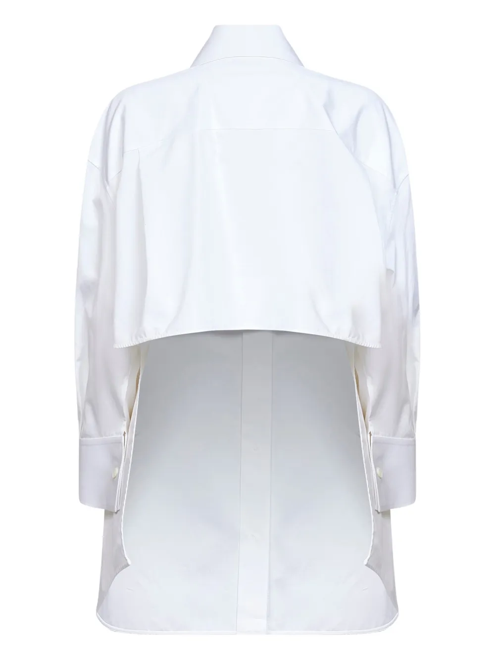 Givenchy buttoned asymmetric shirt - Wit