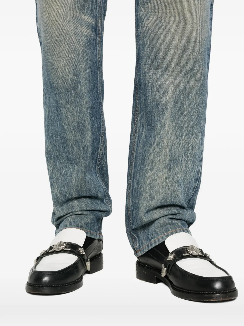 Balmain Jeans met logopatch Blauw
