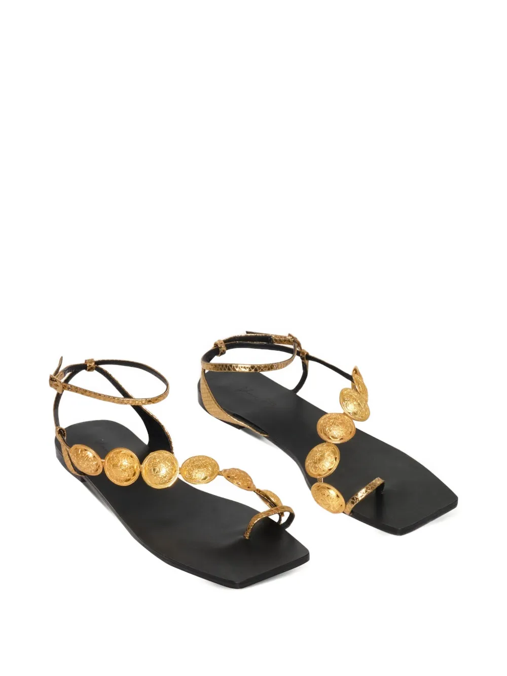 Johanna Ortiz Dazzling Crest sandalen met medaillon Zwart