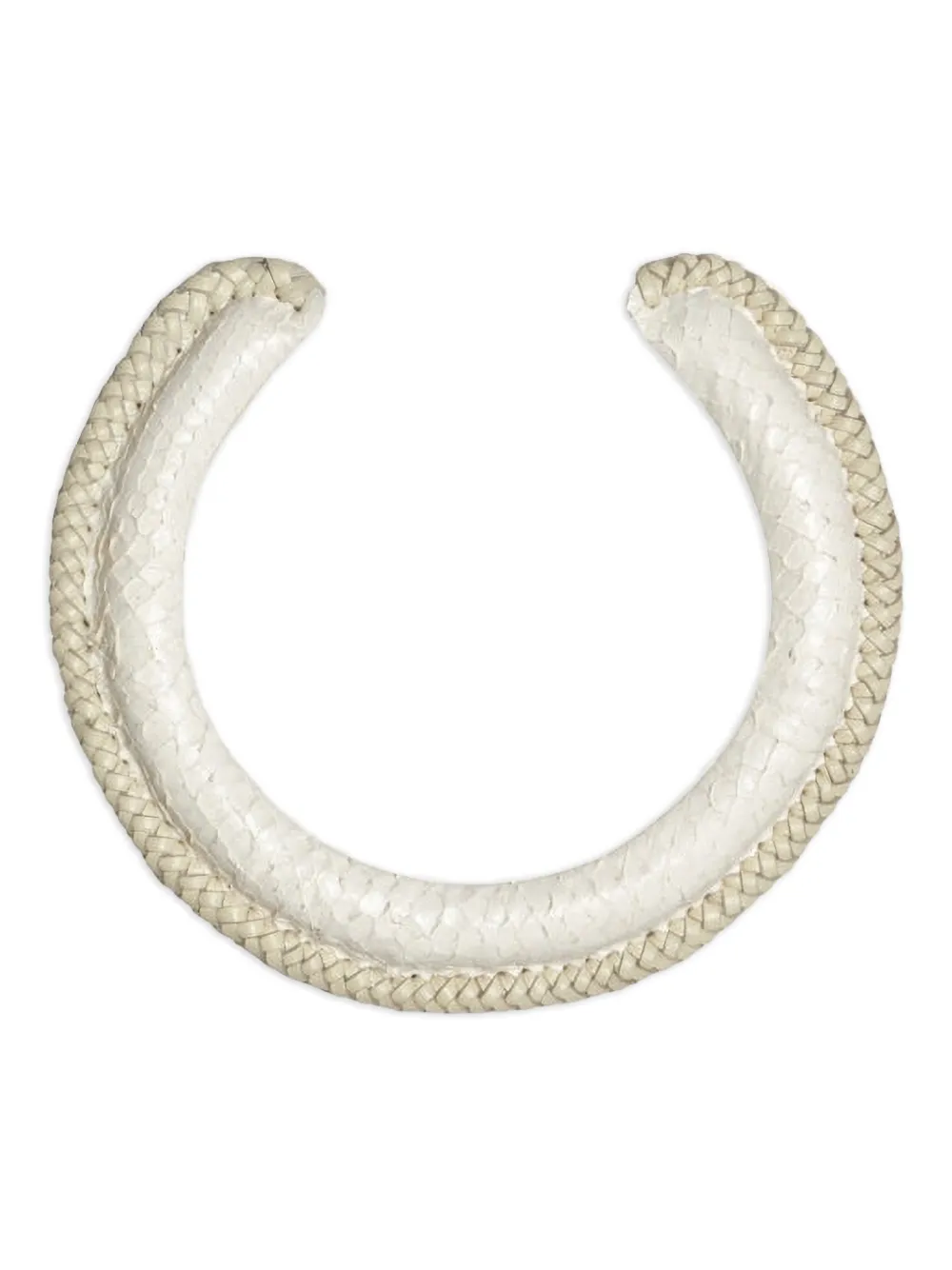 Johanna Ortiz Representative Rituals woven leather necklace - Toni neutri