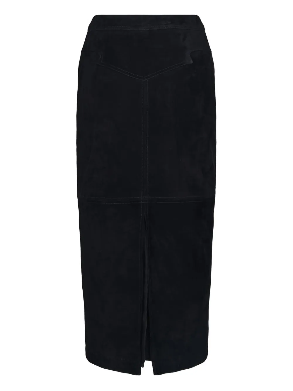 Johanna Ortiz Pueblo Ancestral leren midi-rok met print Zwart