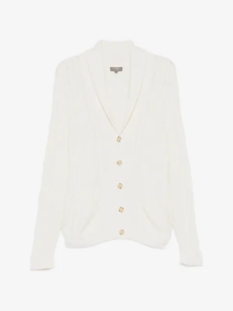 N.Peal cable shawl cardigan
