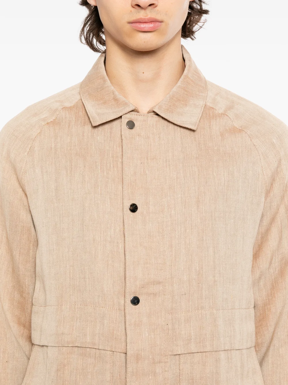 Raglan Herringbone Jacket