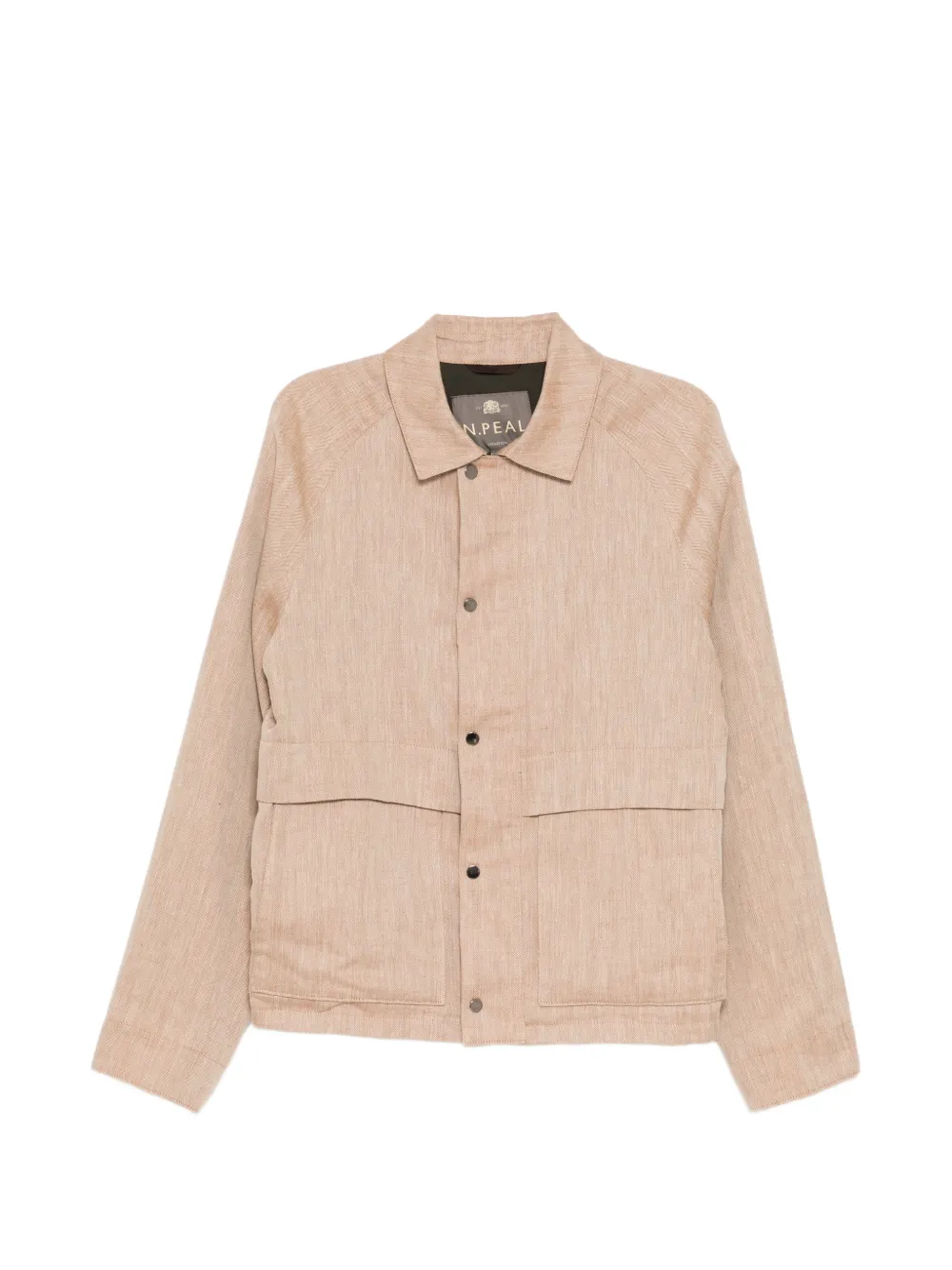 N.Peal raglan herringbone jacket - Nude