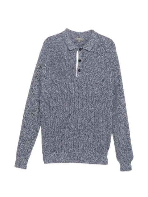 N.Peal ribbed polo-collar sweater