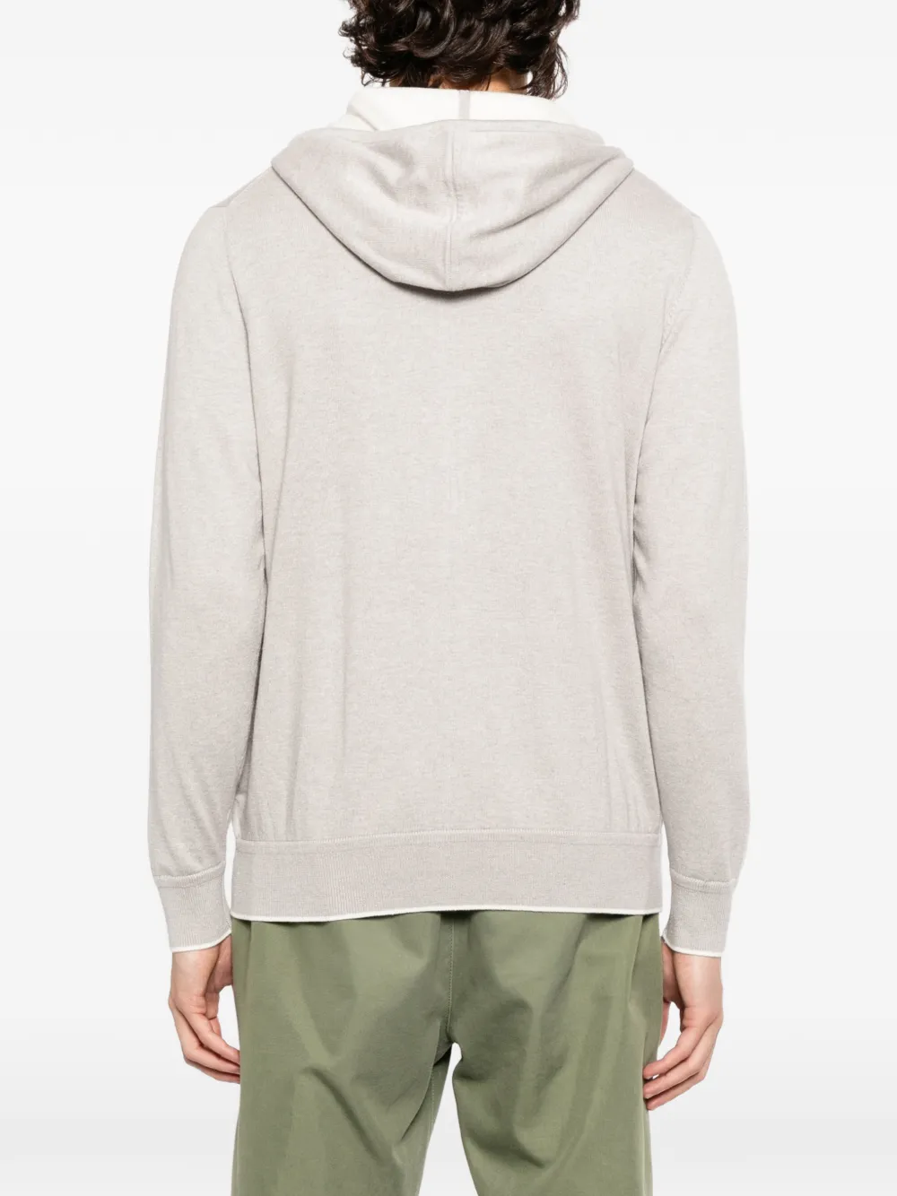 N.Peal Hoodie met rits Grijs