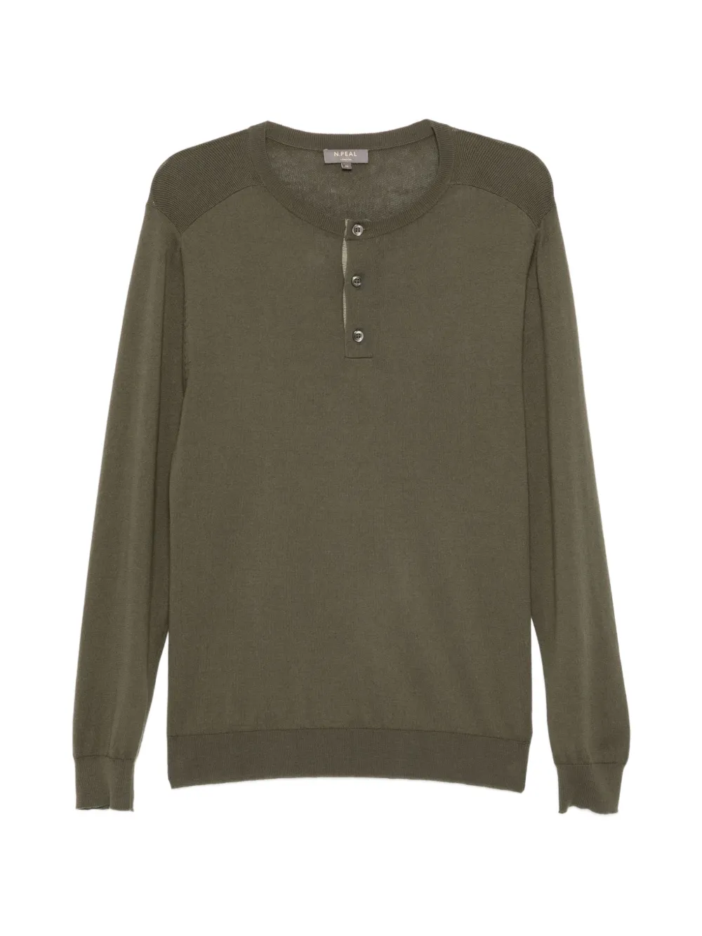 N.Peal Maglione Henley - Verde
