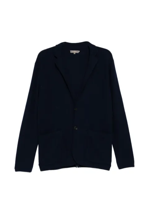 N.Peal notched collar long-sleeve cardigan