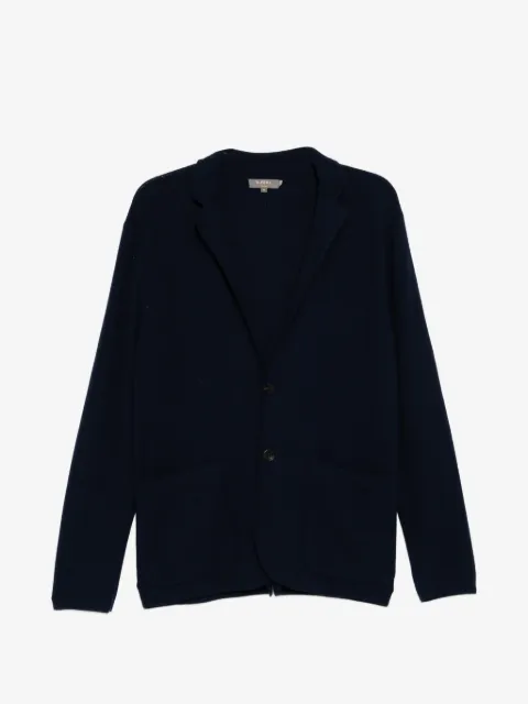 N.Peal notched collar long-sleeve cardigan