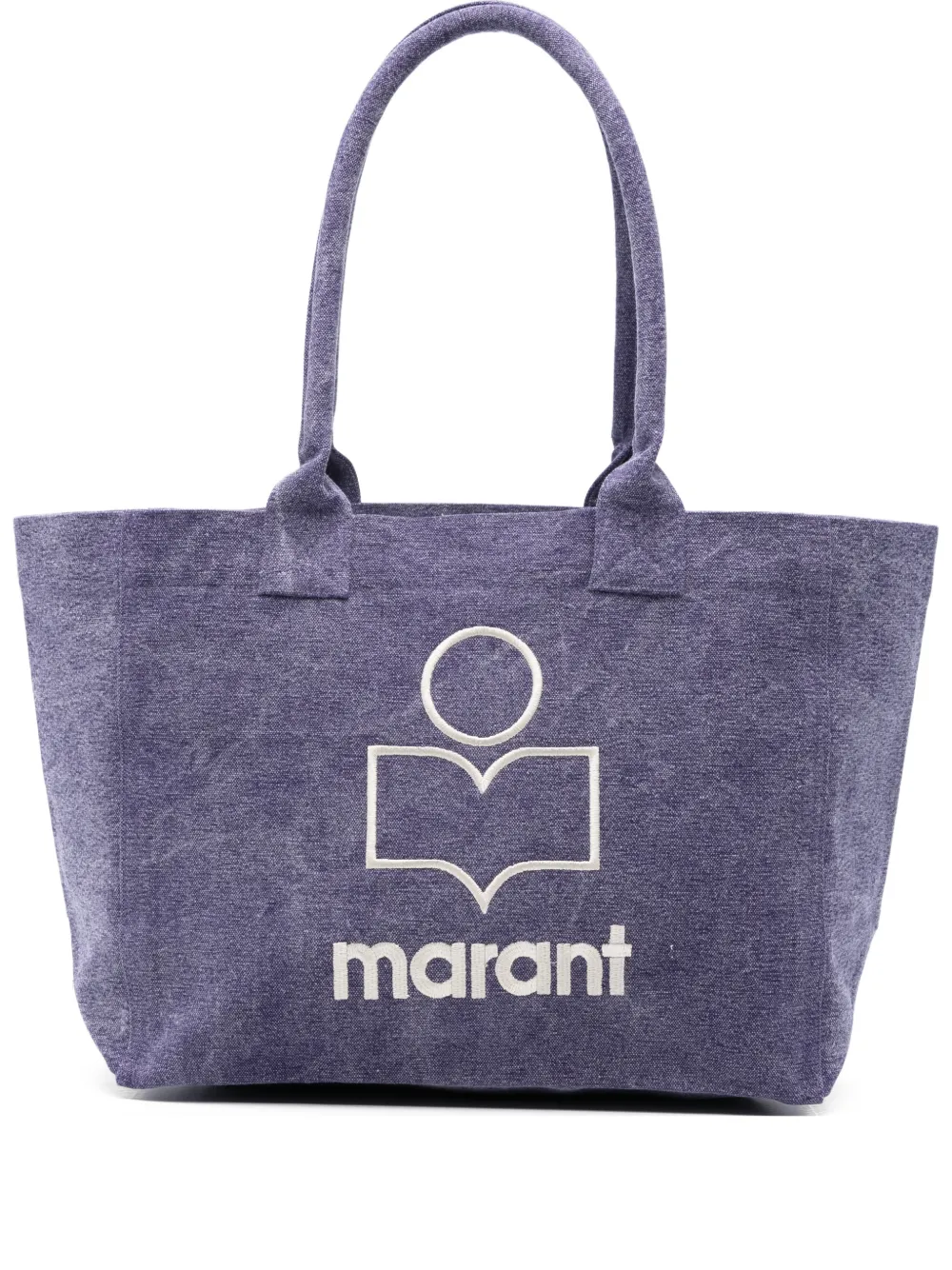 ISABEL MARANT small Yenki logo-embroidered tote bag - Viola