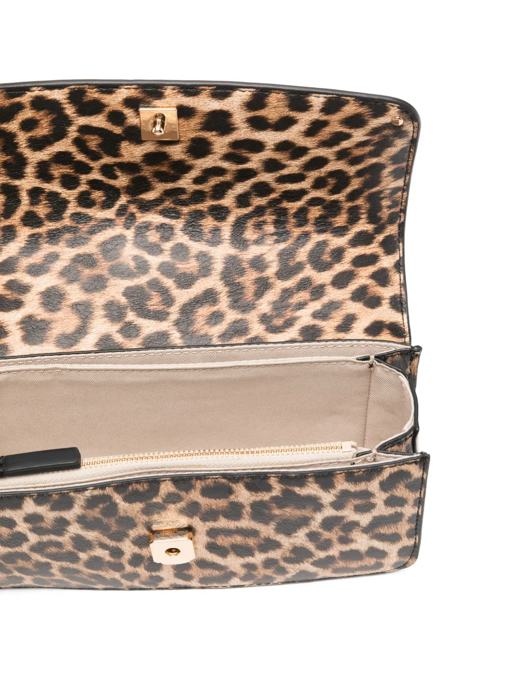 Small Animal-Print Chain Satchel