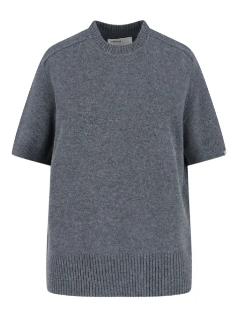 extreme cashmere suéter tejido de canalé manga corta