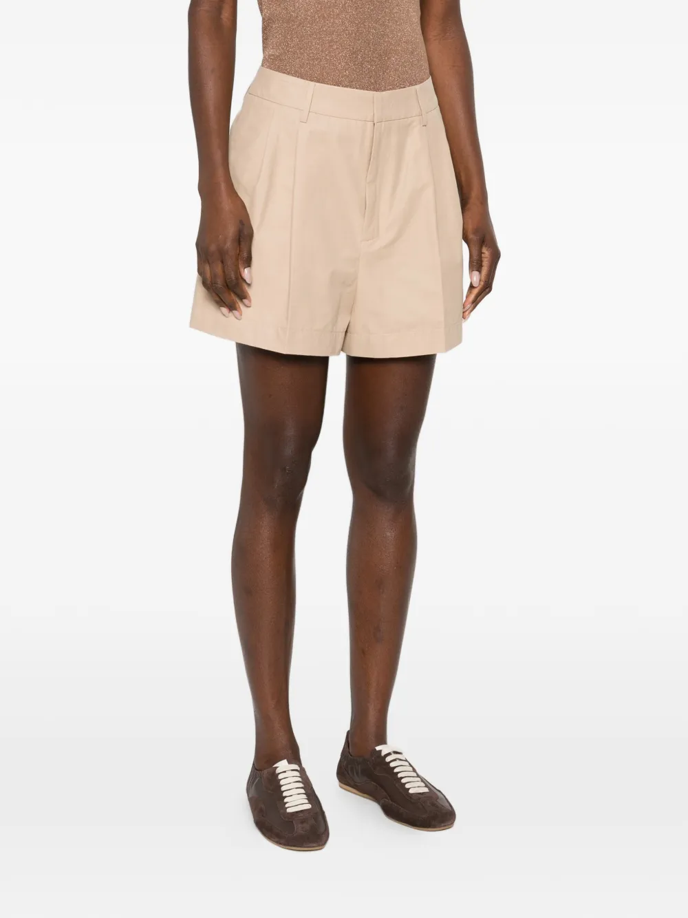 Fabiana Filippi Geplooide shorts Beige