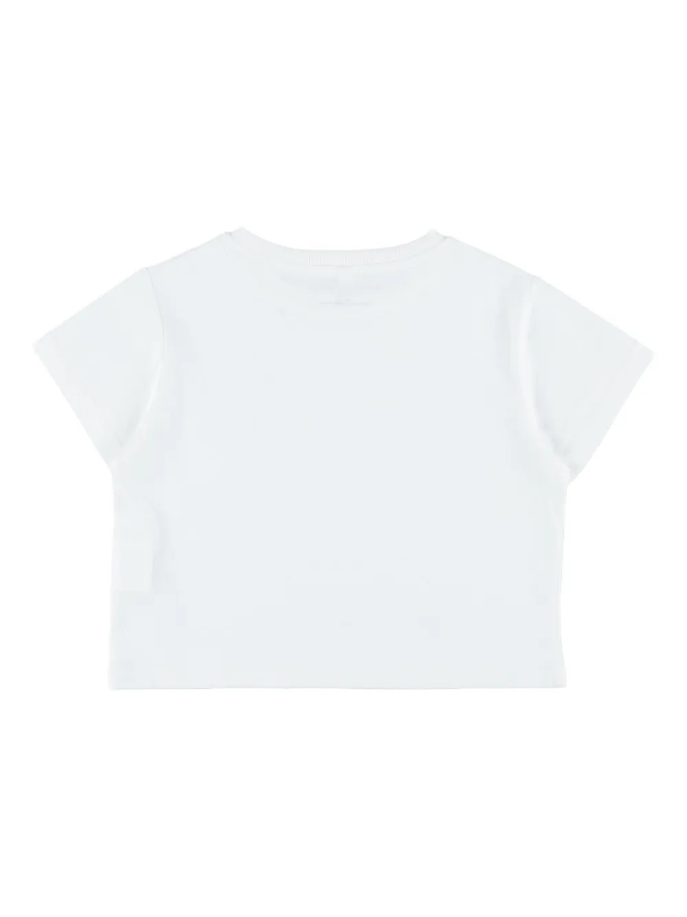 Stella McCartney Kids Circle T-shirt met logo Wit