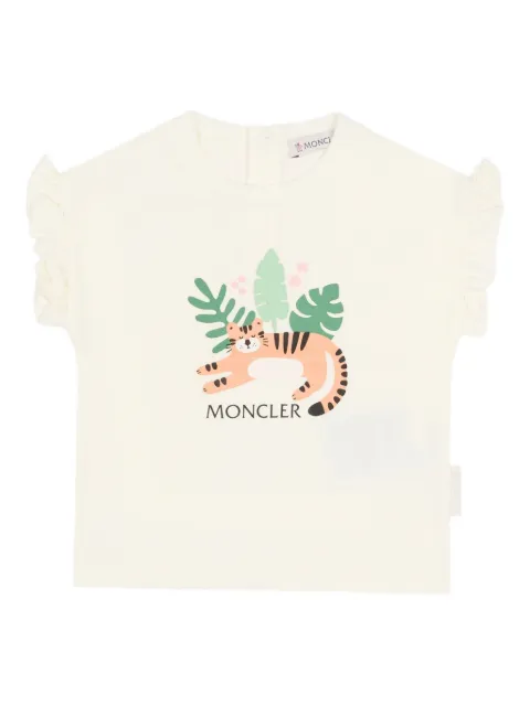 Moncler Enfant T-shirt med dyretryk
