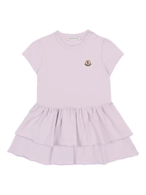 Moncler Enfant short-sleeve logo-detail dress